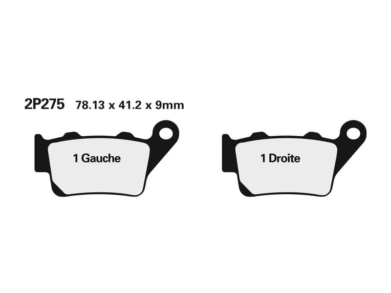 Nissin Street Semi-Metallic Brake Pads - 2p-275ns
