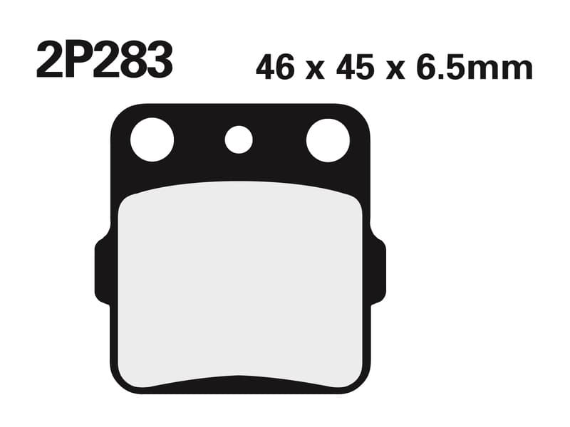Nissin Street /Off-Road Sintered Metal Brake Pads - 2p-283st