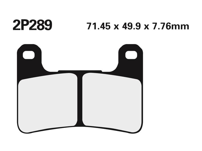 Nissin Street /Off-Road Sintered Metal Brake Pads - 2p-289st