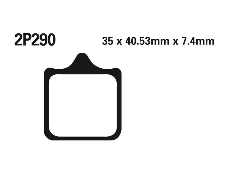 Nissin Street /Off-Road Sintered Metal Brake Pads - 2p-290st