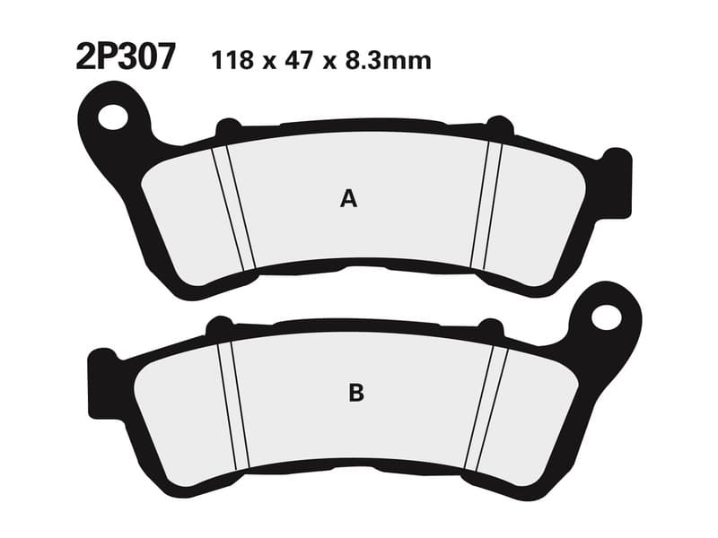 Nissin Street /Off-Road Sintered Metal Brake Pads - 2p-307st