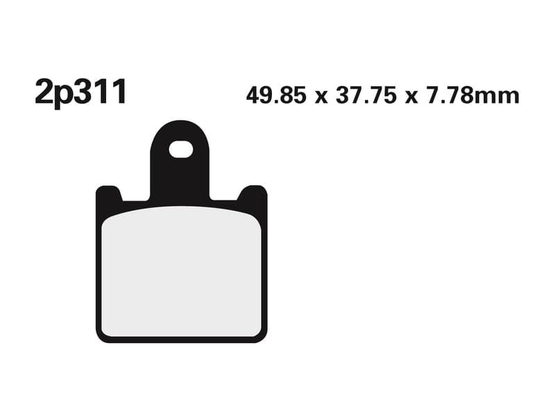 Nissin Street /Off-Road Sintered Metal Brake Pads - 2p-311st