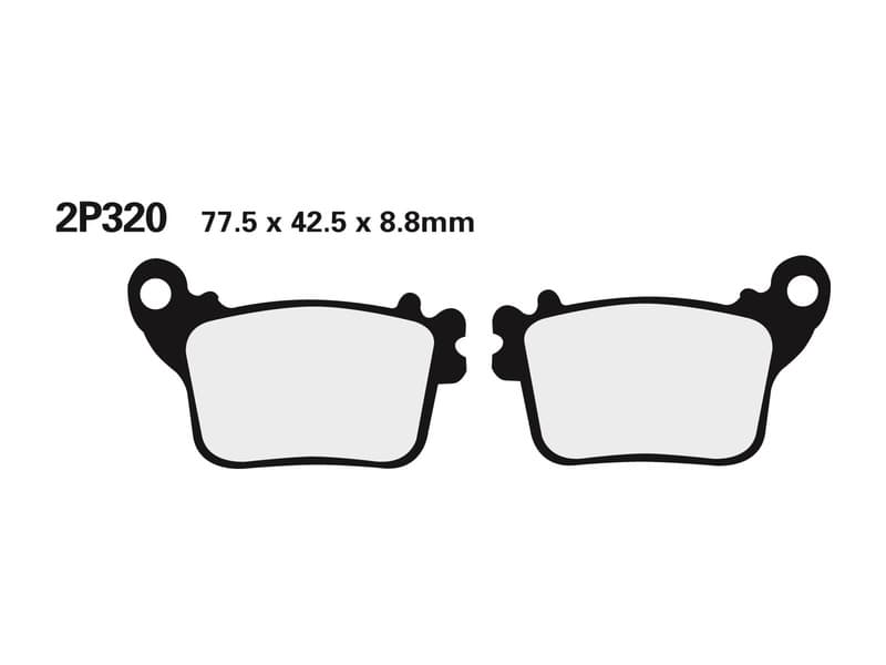 Nissin Street /Off-Road Sintered Metal Brake Pads - 2p-320st