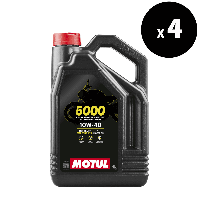 Motul 5000 4t Motor Oil - 10w40 - 4l (X4)