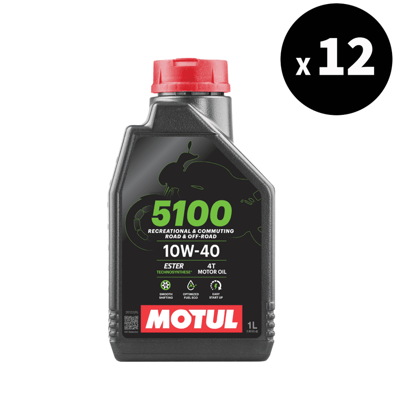 Motul 5100 4t Motor Oil - 10w40 - 1l (X12)