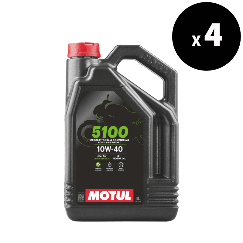 Motul 5100 4t Motor Oil - 10w40 - 4l (X4)