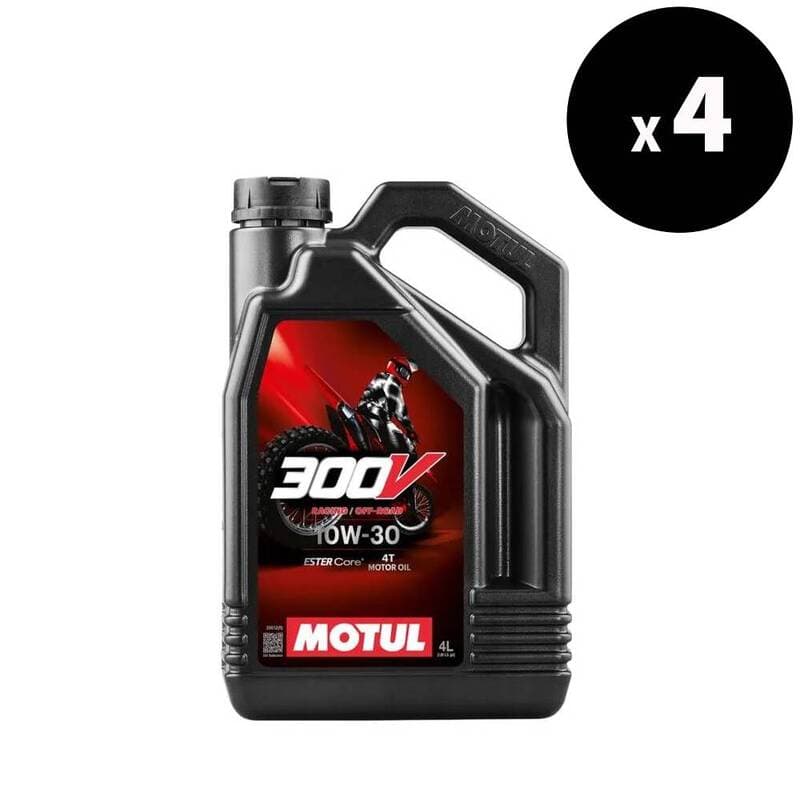 Motul 300v Factory Line Off Road Racing 4t Motor Oil - 10w30 - 4l (X4)