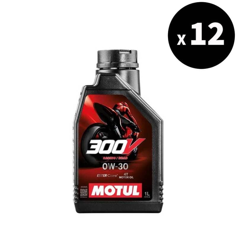Motul 300v Factory Line Road Racing 4t Motor Oil - 0w30 - 1l (X12)