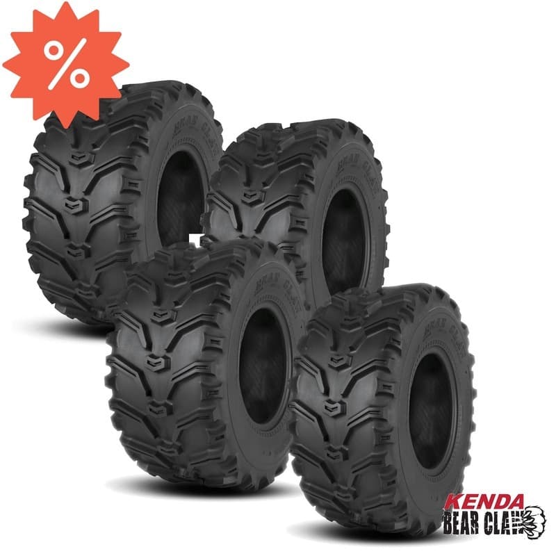 Kenda Band Set Utilitaire Bear Claw K299 6pr (2 X 25x8-12 + 2 X 25x10-12)