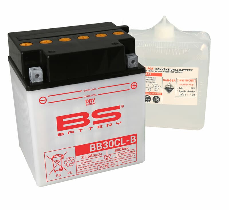 Bs Battery Battery High Performance With Acid Pack - Bb30cl-B