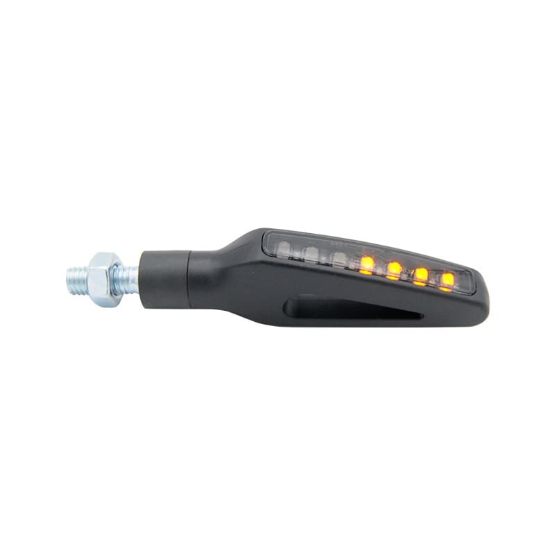 Lightech Universeel Led Sequence Indicator Body Zwart / Lens Transparant (Paar), Voor & Achter