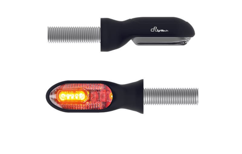 Lightech Universeel Led Indicator Body Zwart / Lens Transparant (Paar), Voor & Achter