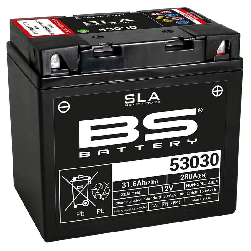 Bs Battery Sla Battery Maintenance Free Factory Activated - 53030