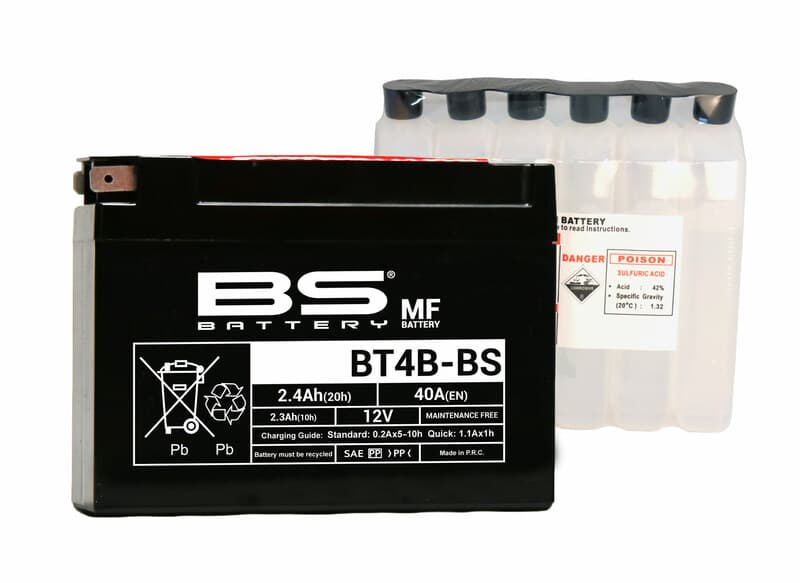 Bs Battery Battery Maintenance Free With Acid Pack - Bt4b-Bs
