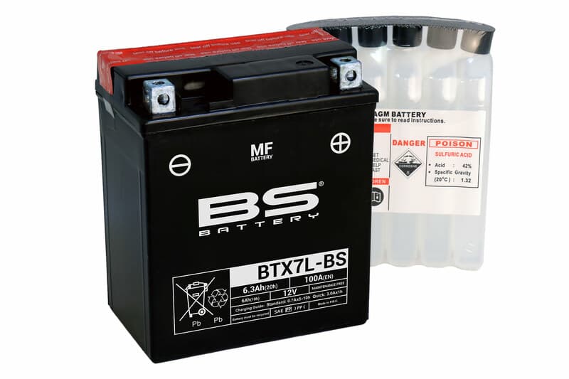 Bs Battery Battery Maintenance Free With Acid Pack - Btx7l-Bs