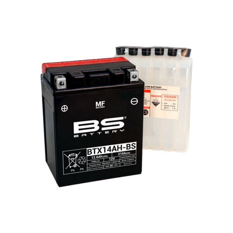 Bs Battery Battery Maintenance Free With Acid Pack - Btx14ah-Bs