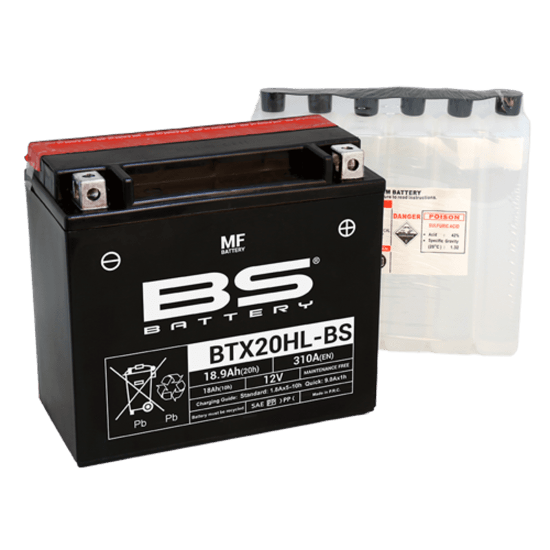 Bs Battery Battery Maintenance Free With Acid Pack - Btx20hl-Bs