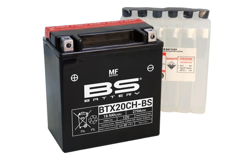 Bs Battery Battery Maintenance Free With Acid Pack - Btx20ch-Bs