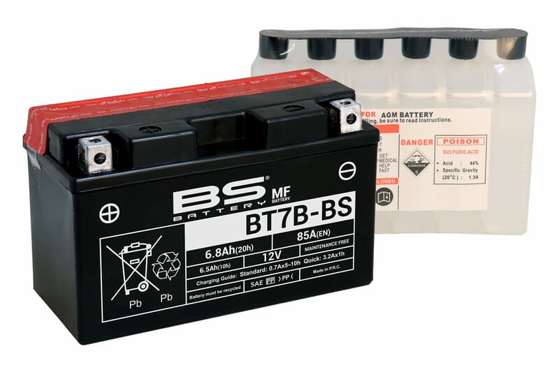 Bs Battery Battery Maintenance Free With Acid Pack - Bt7b-Bs