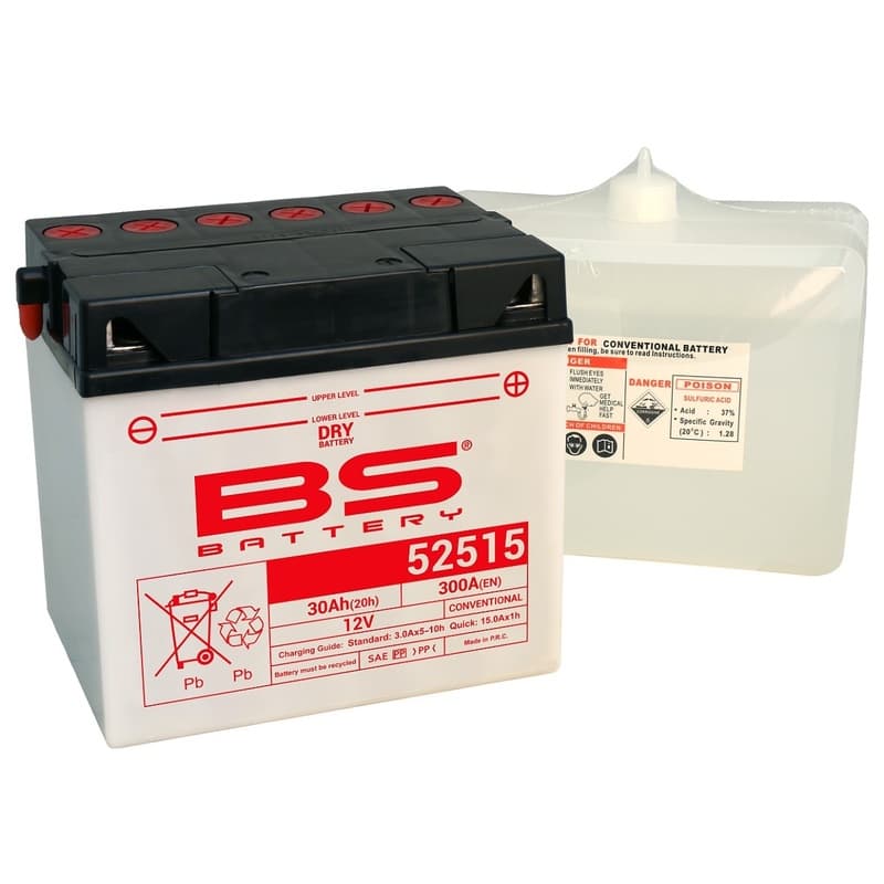 Bs Battery Battery Conventional With Acid Pack - 52515 (B60n30l-A)