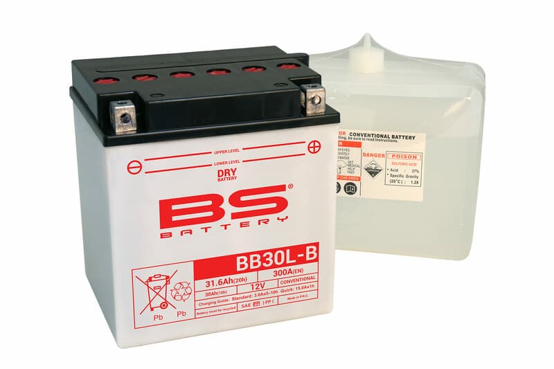 Bs Battery Battery High Performance With Acid Pack - Bb30l-B