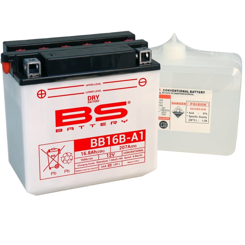 Bs Battery Battery High Performance With Acid Pack - Bb16b-A1