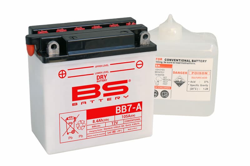 Bs Battery Accu High Performance met Acid Pack - Bb7-A