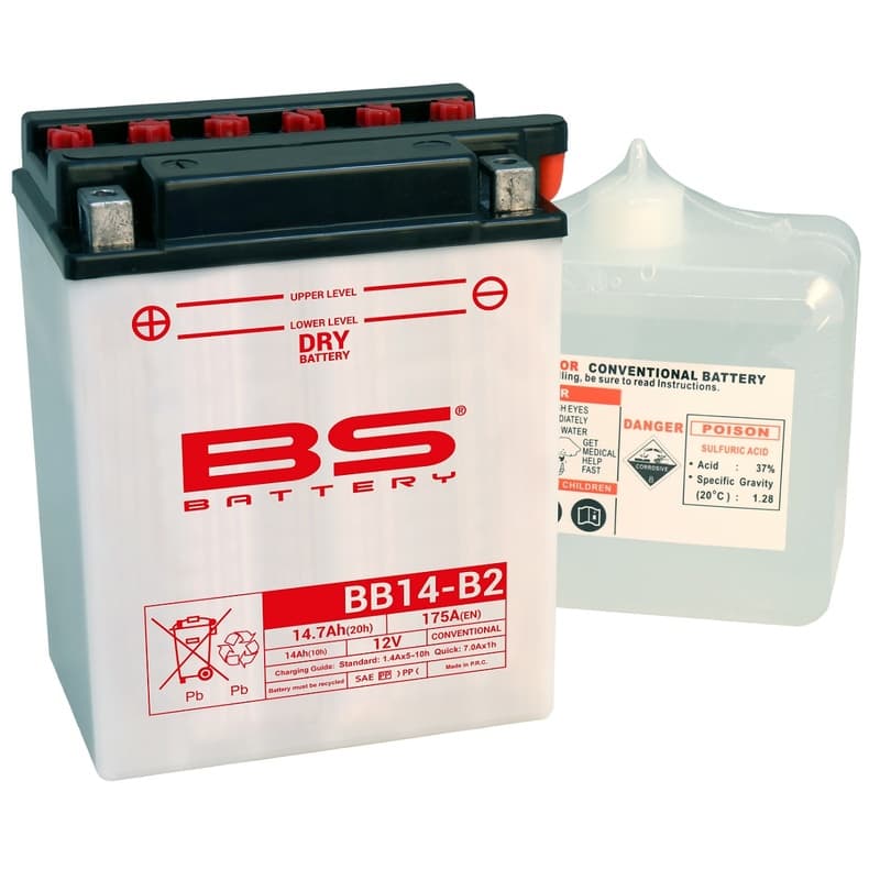 Bs Battery Accu High Performance met Acid Pack - Bb14-B2