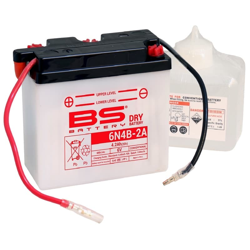 Bs Battery Accu Conventional met Acid Pack - 6n4b-2a