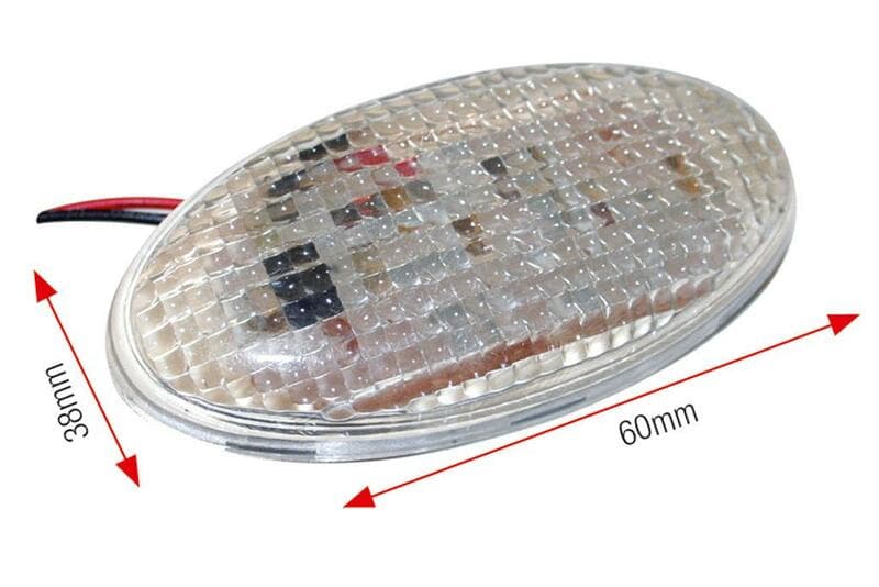 Bihr œIl Led Indicator Module Lens Transparant (Paar), Voor & Achter, Big