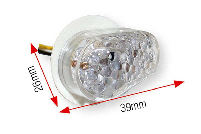 Bihr Yamaha Style Led Indicator Module Lens Transparant (Paar), Voor & Achter