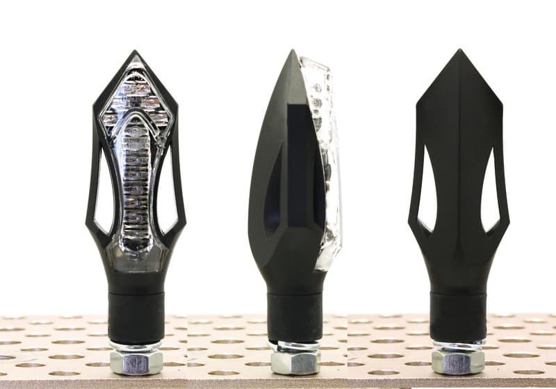 V Parts Arrow Led Indicators Schwarz Universal