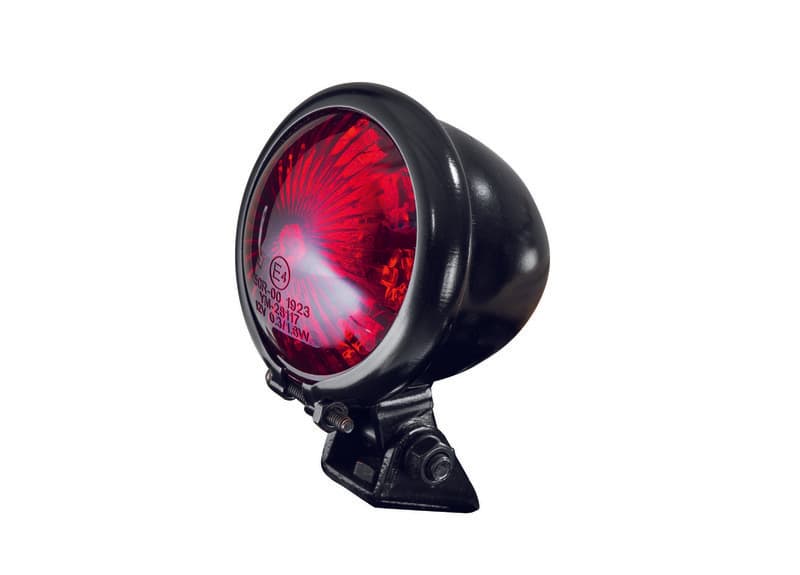 Bihr Egg Rood Led Street Legal Zwart Vintage Achter Light