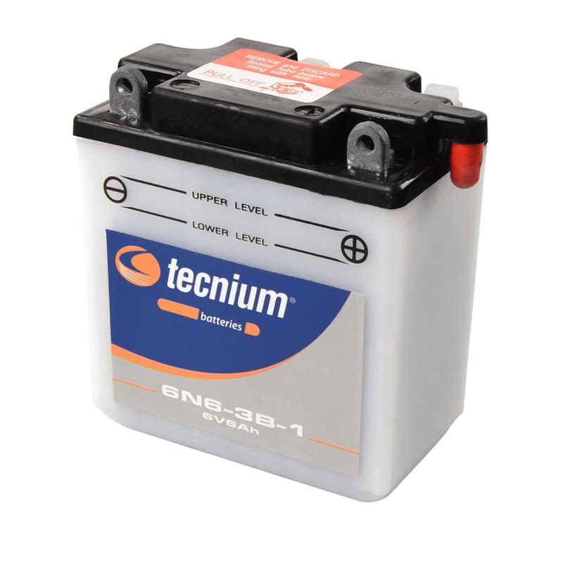 Tecnium Battery Conventional With Acid Pack - 6n6-3b-1
