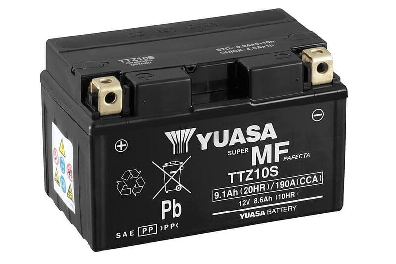 Yuasa Accu Maintenance Free met Acid Pack - Ttz10s