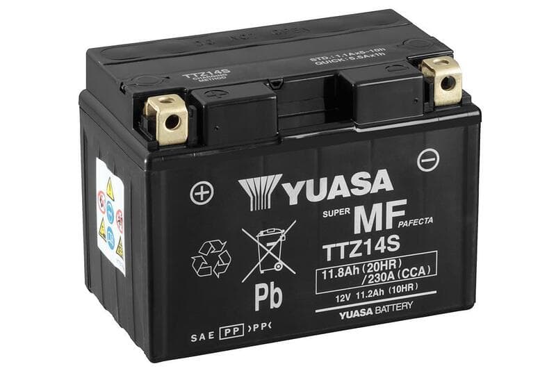 Yuasa Accu Maintenance Free met Acid Pack - Ttz14s