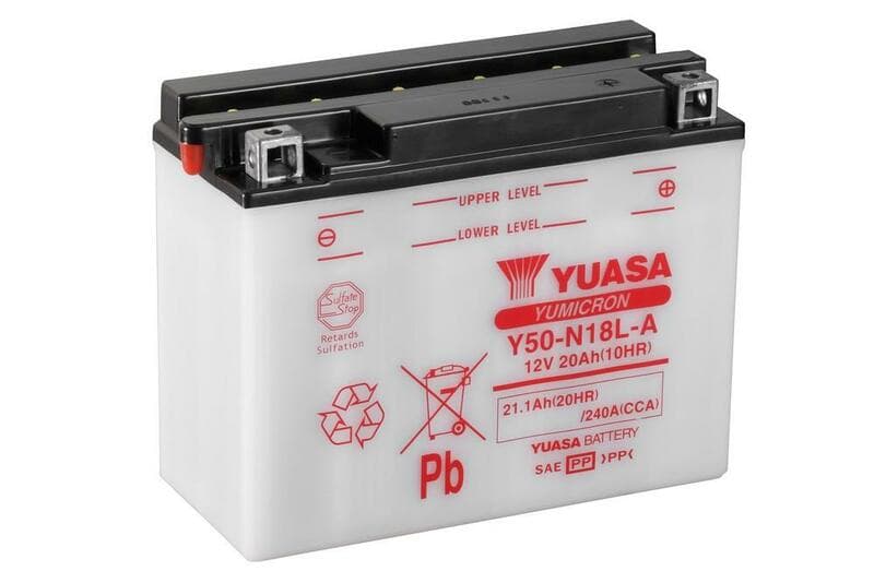 Yuasa Battery Conventional Without Acid Pack - Y50-N18l-A