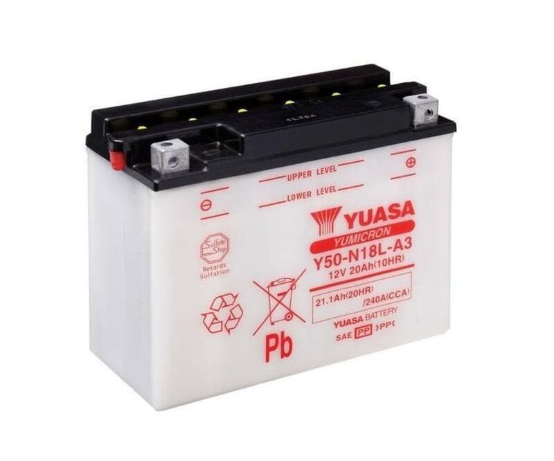 Yuasa Battery Conventional Without Acid Pack - Y50-N18l-A3
