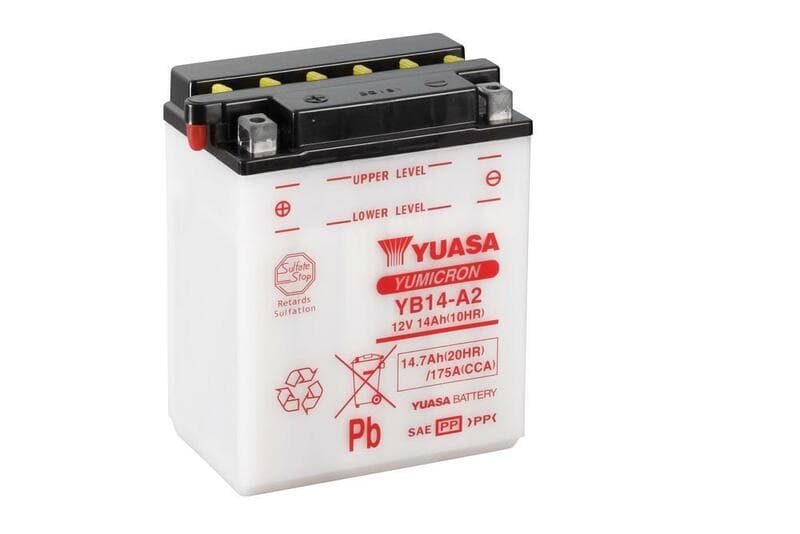 Yuasa Battery Conventional Without Acid Pack - Yb14-A2