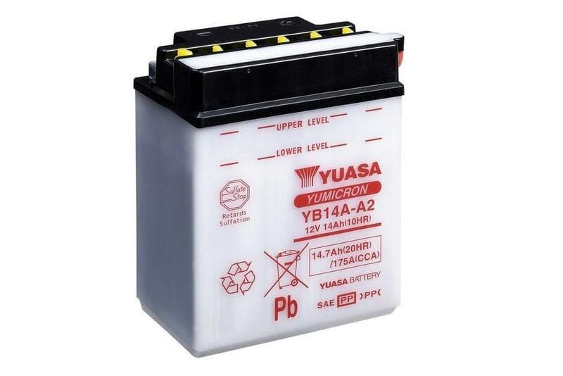 Yuasa Battery Conventional Without Acid Pack - Yb14a-A2
