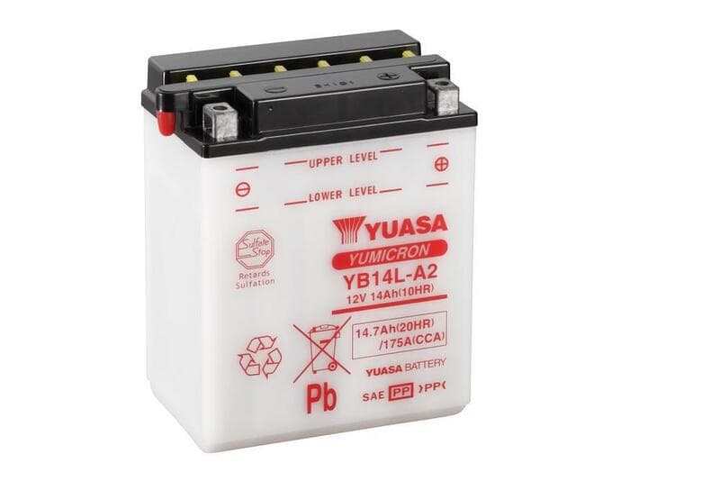 Yuasa Battery Conventional Without Acid Pack - Yb14l-A2