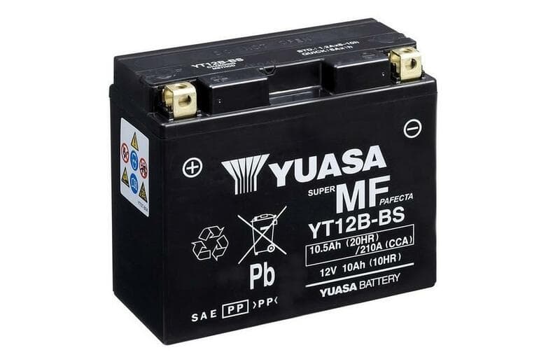 Yuasa Battery Maintenance Free With Acid Pack - Yt12b-Bs