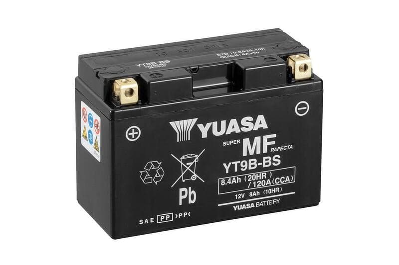 Yuasa Battery Maintenance Free With Acid Pack - Yt9b-Bs