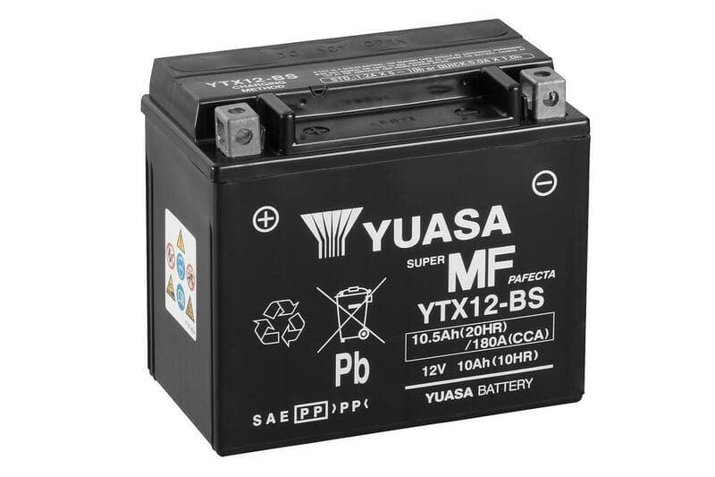 Yuasa Battery Maintenance Free With Acid Pack - Ytx12-Bs
