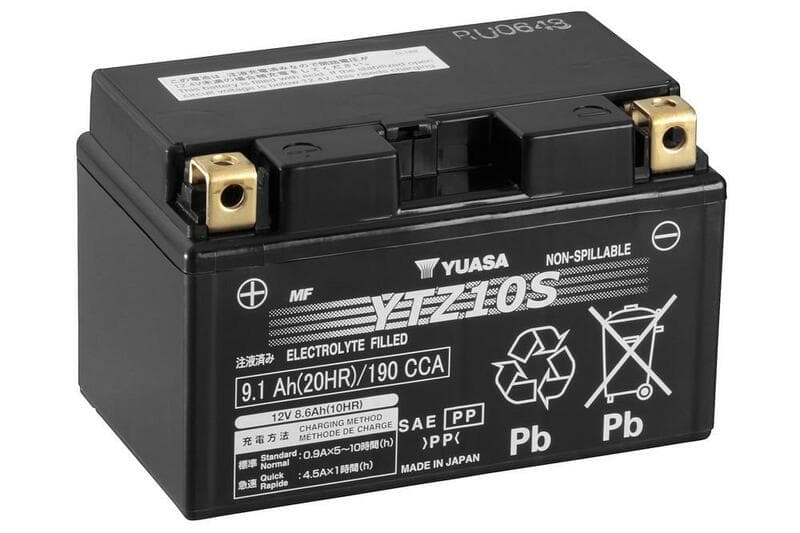 Yuasa W/C Battery Maintenance Free Factory Activated - Ytz10s