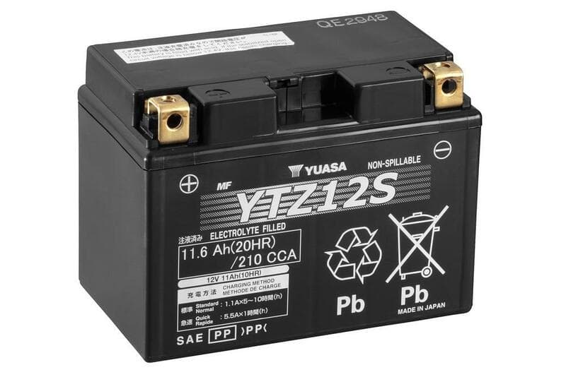 Yuasa W/C Battery Maintenance Free Factory Activated - Ytz12s