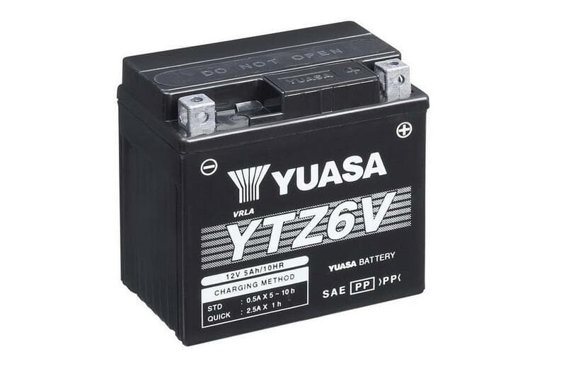 Yuasa W/C Accu Maintenance Free met Acid Pack - Ytz6v