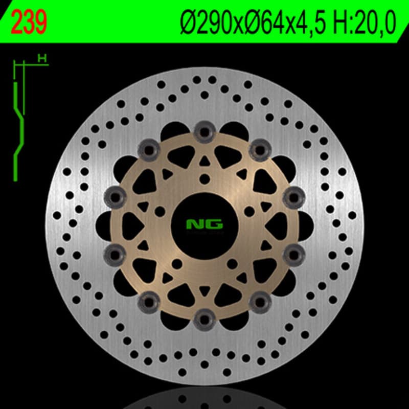 Ng Brake Disc Ng Brakes Round Floating Remschijf