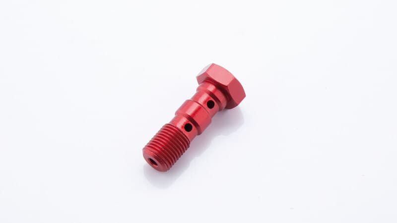 Speedbrakes Double Screw M10x 1.00 Rood