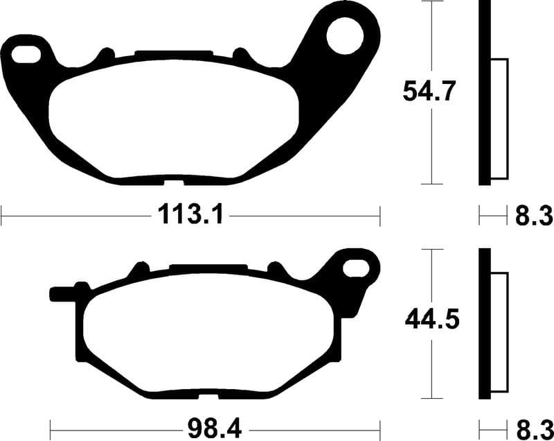 Tecnium Street Performance Sintered Metal Brake Pads - Mf431
